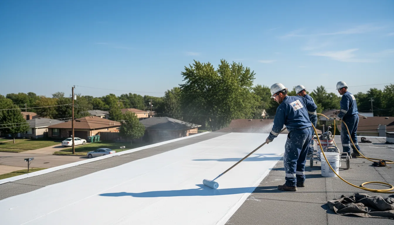 Commercial roof coating in Woodbridge, NJ near me
